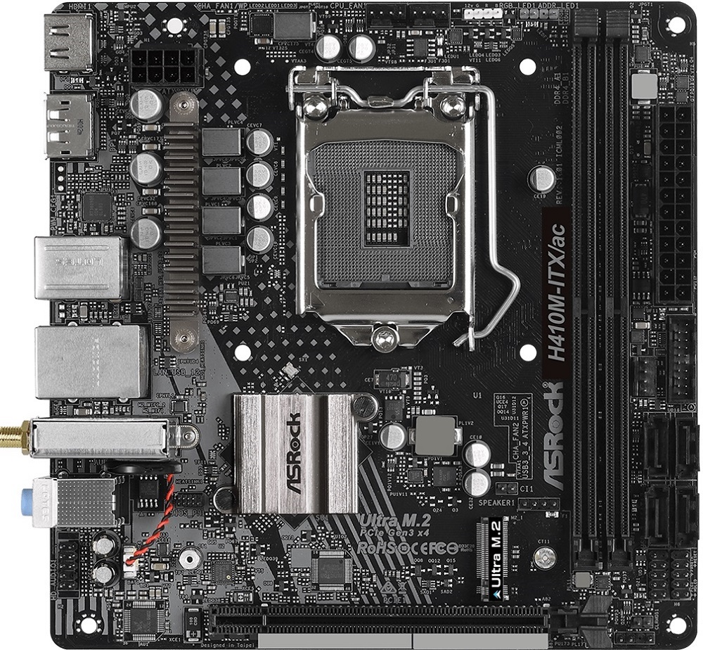 

Материнская плата ASRock H410M-ITX/AC, Материнская плата ASRock H410M-ITX/ac