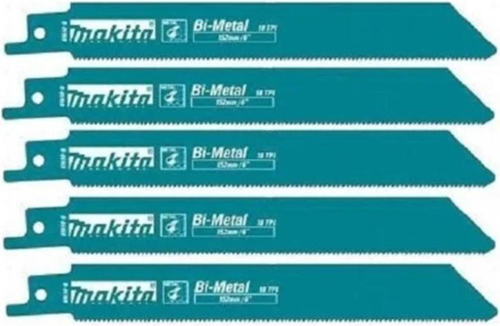 

Пилка для сабельной пилы Makita по нержавеющей стали L=152 мм 5 шт [B-05169], по нержавеющей стали L=152 мм 5 шт