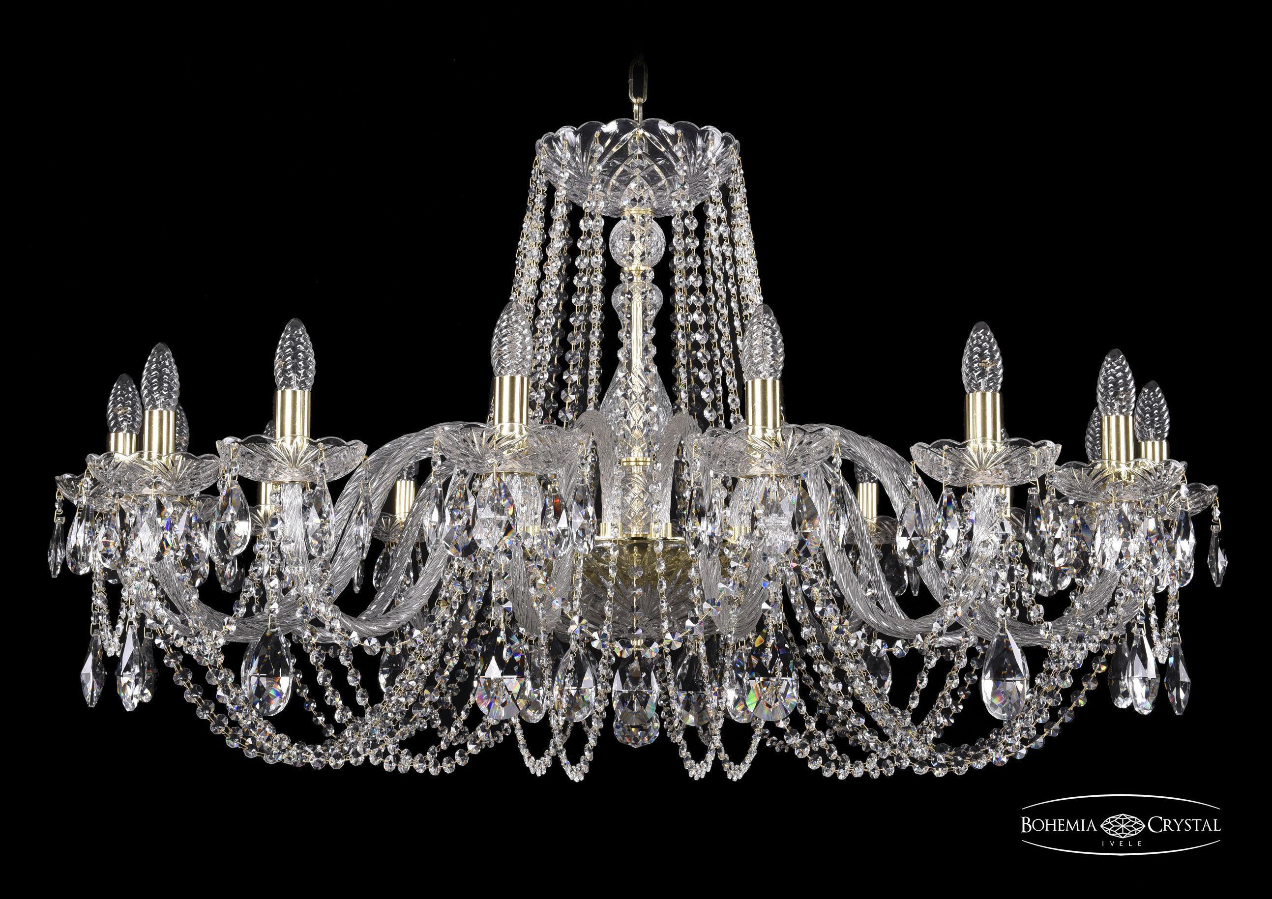 

Подвесная люстра Bohemia Ivele Crystal 1402/16/400/G
