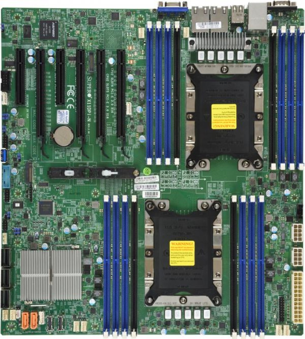 

Материнская плата Supermicro MB for 2x Intel® Xeon® LGA 3647/ 10G LAN + NVMe + Omnipath Support-BULK OK [MBD-X11DPI-NT-B], Материнская плата Supermicro MBD-X11DPI-NT-B