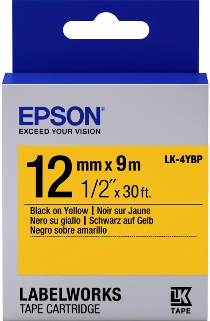 

Картридж для принтера (МФУ) Epson LK4YBP Pastel Blk/Yell 12/9 [C53S654008], Картридж Epson LK4YBP Pastel Blk/Yell 12/9 C53S654008