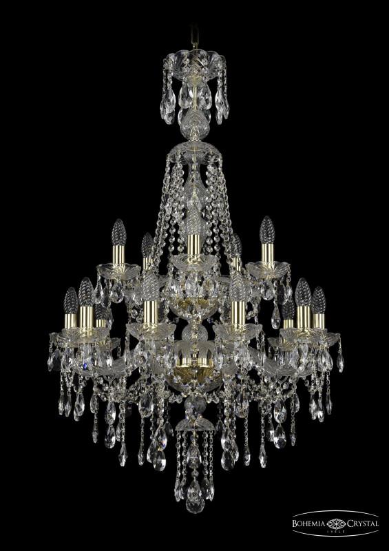 

Подвесная люстра Bohemia Ivele Crystal 1415/10+5/220/XL-104/2d/G