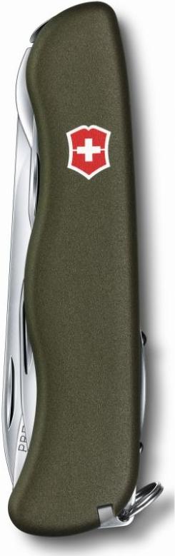 

Туристический нож Victorinox Forester 12 функций карт. коробка зеленый [0.8363.4R], Forester 12 функций карт. коробка
