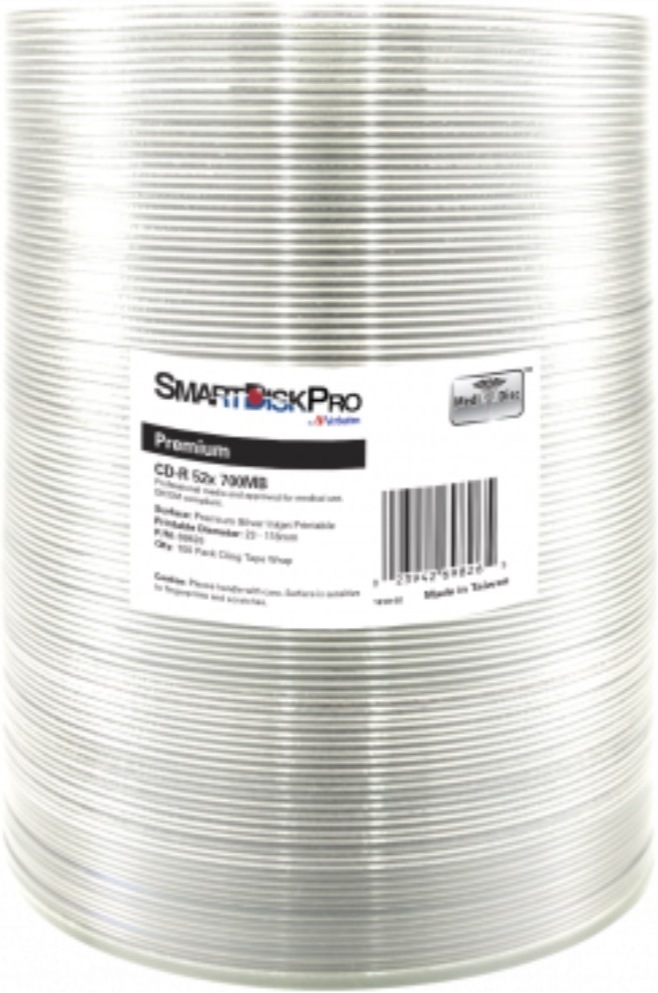 

Оптический диск SmartDisk Pro Printable DVD-R 4,7Gb 16x 100 шт (69829)