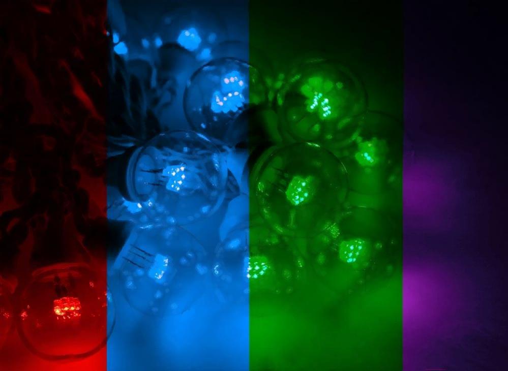 

Новогодняя гирлянда Neon-night LED Galaxy Bulb String 10 м мультиколор провод белый [331-309], LED Galaxy Bulb String 10 м белый провод
