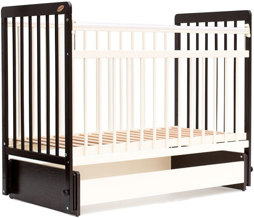 

Классическая детская кроватка Bambini Euro Style М 01.10.05 (темный орех/слоновая кость), Детская кроватка Bambini Euro Style М 01.10.05 темный орех/слоновая кость