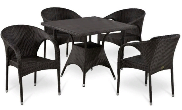 

Обеденная группа Afina garden T190BD/Y290B-W52 4Pcs Brown, T190BD/Y290B-W52 4Pcs