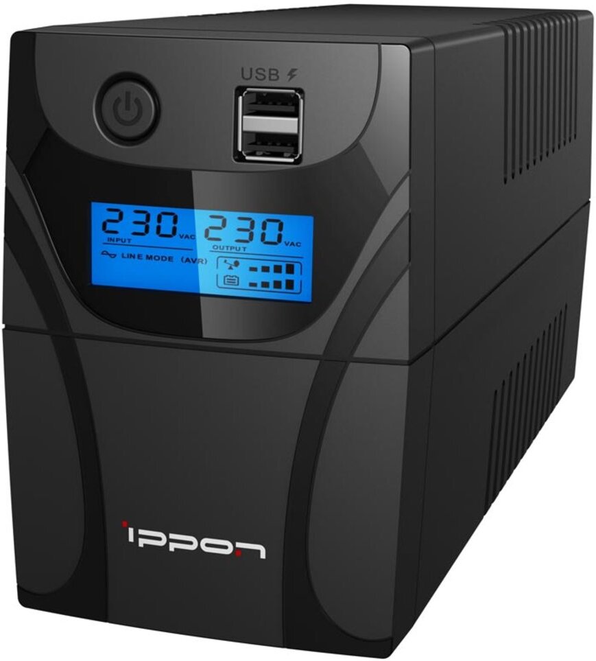 

Источник бесперебойного питания IPPON Back Power Pro II 800 черный [1030309], Источник бесперебойного питания IPPON Back Power Pro II 800 1030309 черный