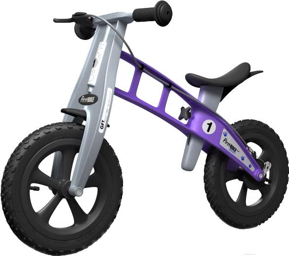 

Беговел FirstBIKE Cross с тормозом фиолетовый, Cross с тормозом