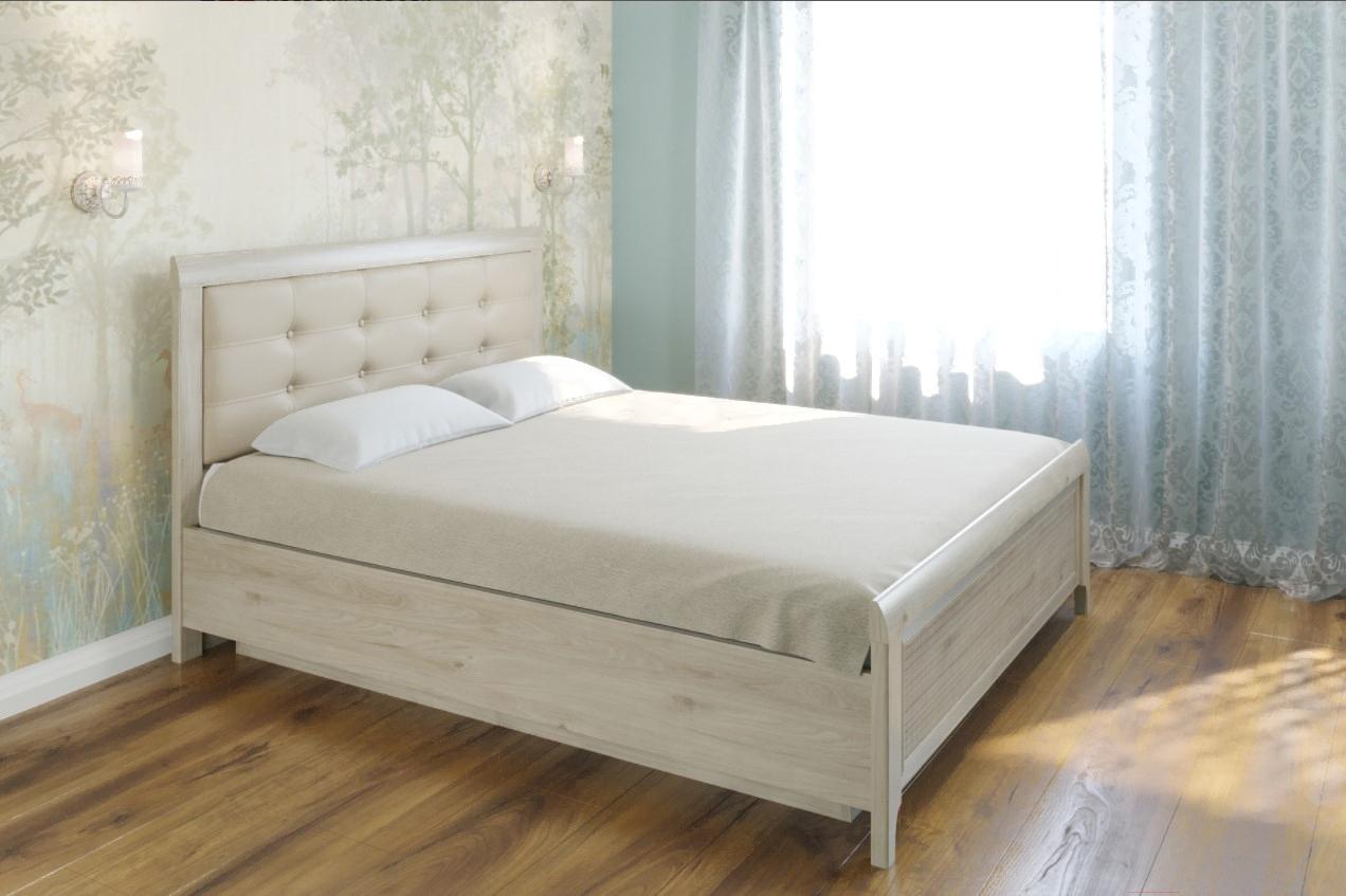 

Кровать Лером Карина КР-1033-ГС 160x200 гикори джексон светлый