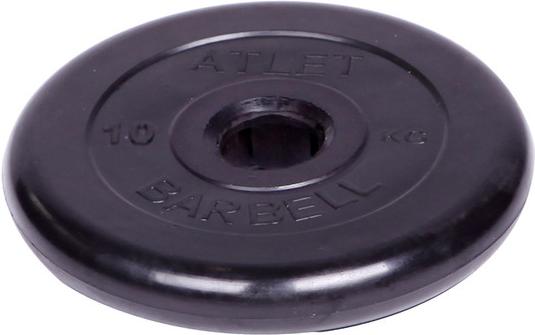 

Диск для штанги MB Barbell обрезиненный d 51 мм 10,0 кг Atlet черный [СГ000001048], обрезиненный d 51 мм 10,0 кг Atlet
