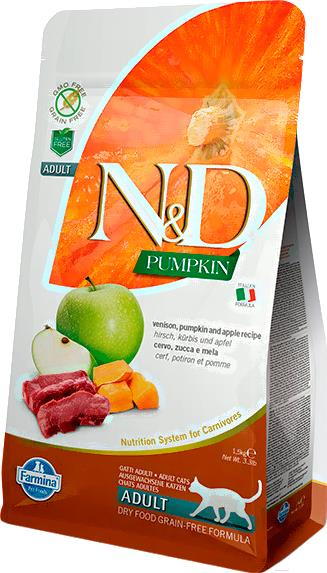 

Корм для кошек Farmina ND Grain Free Pumpkin Venison Apple Adult (1.5кг), ND Grain Free Pumpkin Venison Apple Adult (1.5кг)