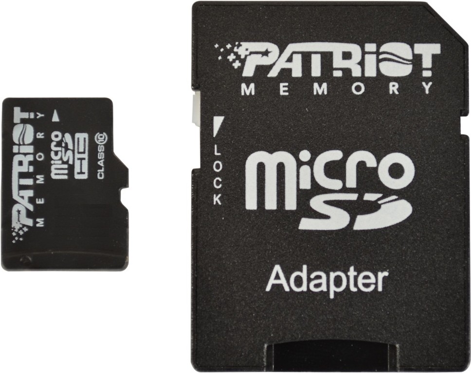 

Карта памяти Patriot microSDHC (Class 10) 32 Гб + адаптер (PSF32GMCSDHC10), Карта памяти Patriot microSDHC (Class 10) 32 Гб + адаптер PSF32GMCSDHC10