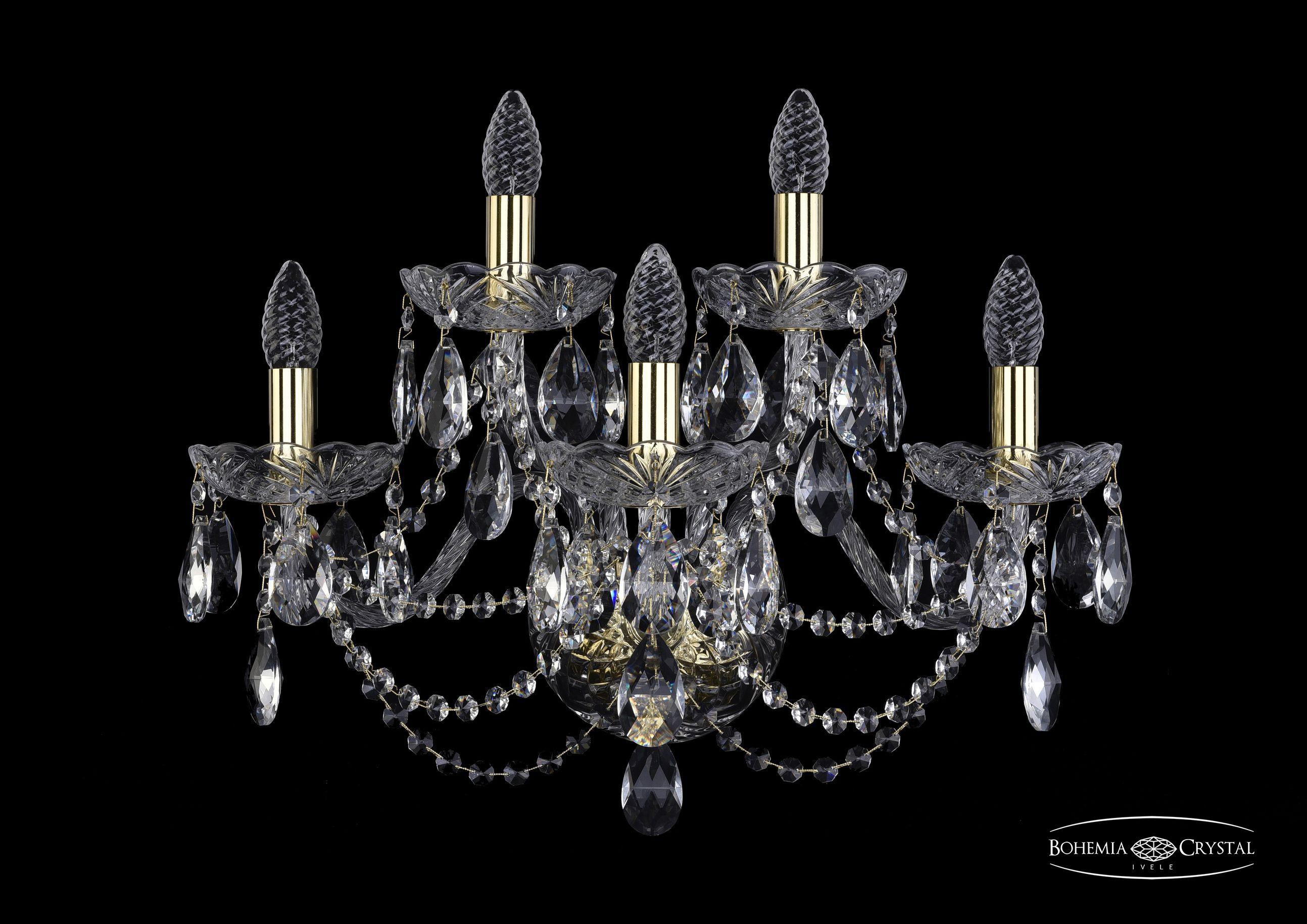 

Подвесная люстра Bohemia Ivele Crystal 1406B/3+2/195/XL/G, Бра Bohemia Ivele Crystal 1406B/3+2/195/XL/G