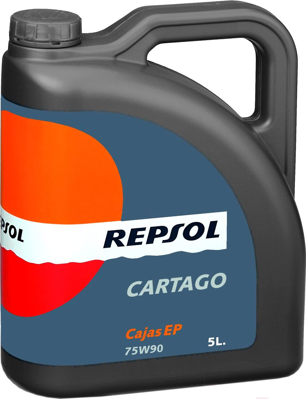 

Трансмиссионное масло Repsol Cartago Cajas 75W90 5л, Cartago Cajas 75W90 5л