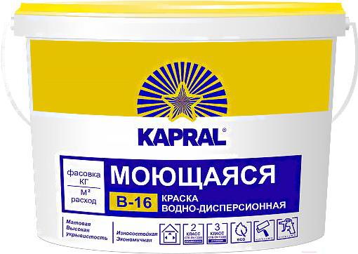 

Краска Kapral B-16 (15кг), Краска Kapral Краска B-16 15кг