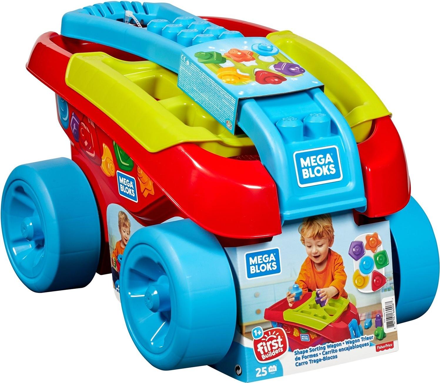

Развивающая игрушка Mega Bloks Тележка-сортер для сбора деталей [FVJ47], Тележка-сортер для сбора деталей