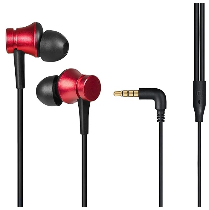 

Наушники Xiaomi Mi Earphones Basic красный [ZBW4442GL], Mi Earphones Basic YDJC01JY