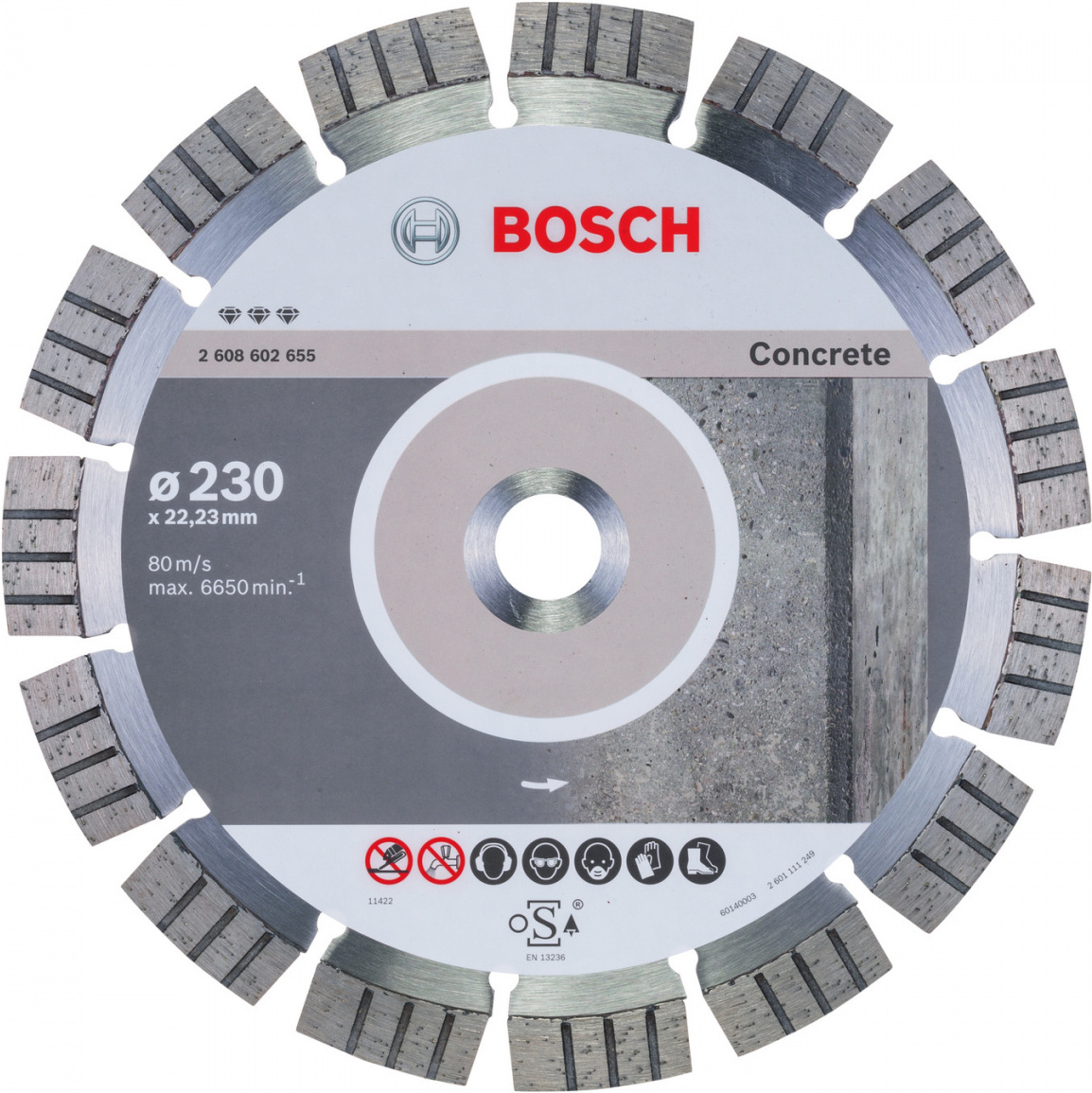

Алмазный диск Bosch 230-22.23 Best for Concrete [2.608.602.655], Алмазный диск Bosch 230-22.23 Best for Concrete 2.608.602.655