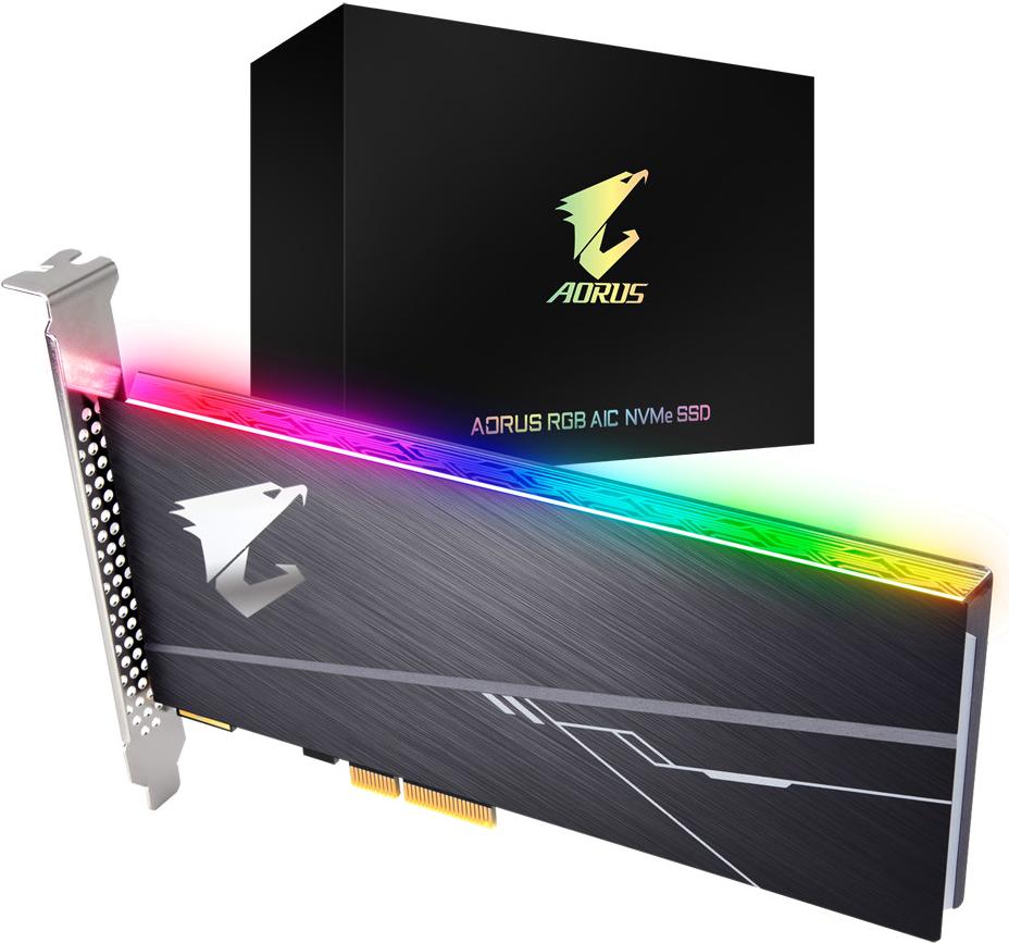 

SSD диск Gigabyte Aorus RGB AIC NVMe 512 GB [GP-ASACNE2512GTTDR], Aorus RGB AIC NVMe 512 GB