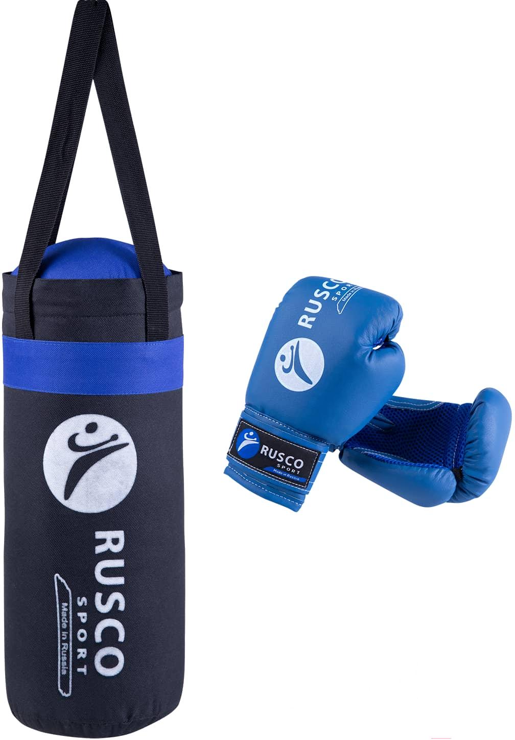 

Набор для бокса RuscoSport 4oz черный/синий, 4oz