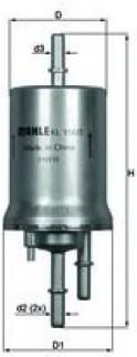

Топливный фильтр Knecht/Mahle KL156/3, KL156/3