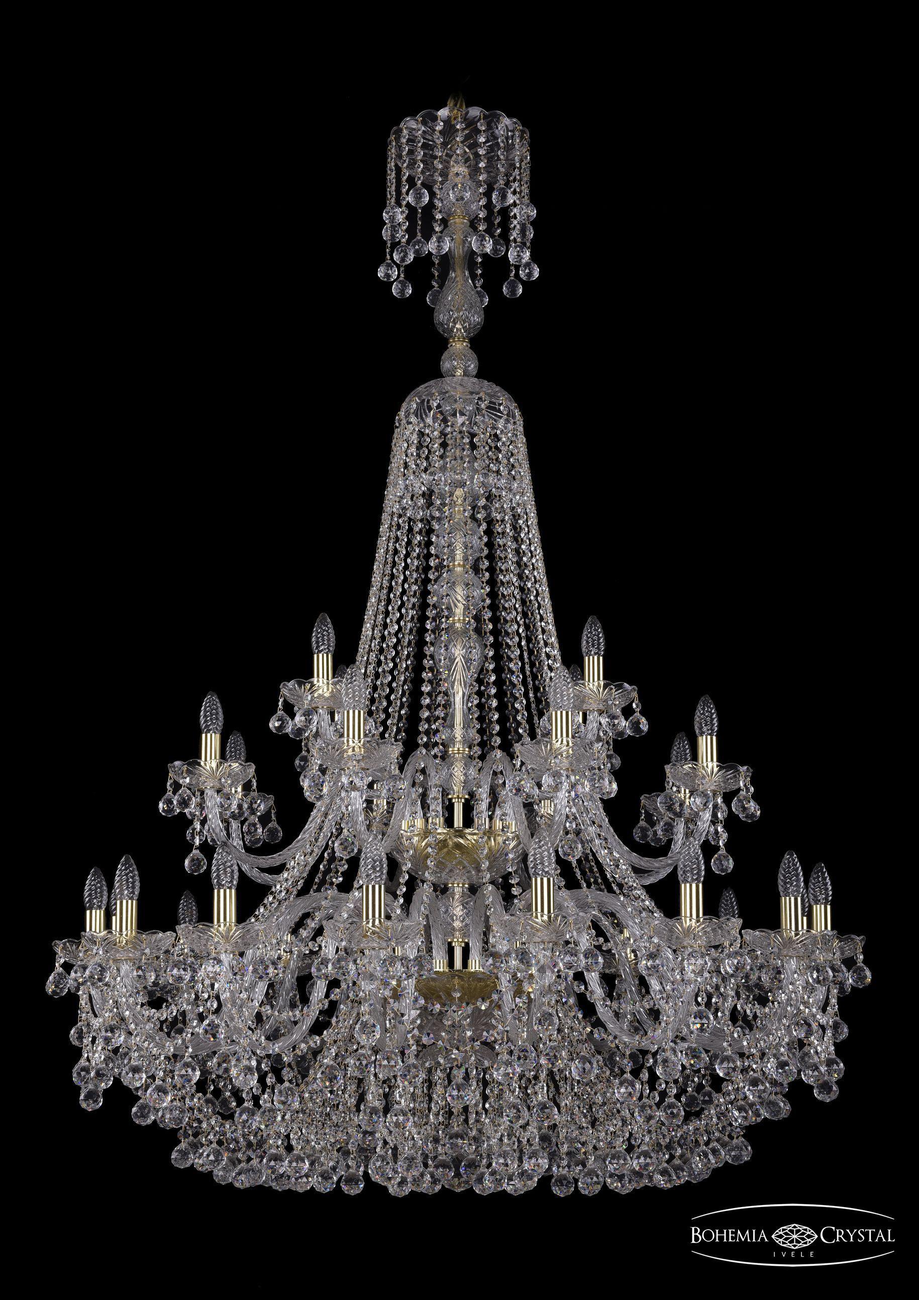 

Подвесная люстра Bohemia Ivele Crystal 1409/16+8+4/400/XL-164/2d/G