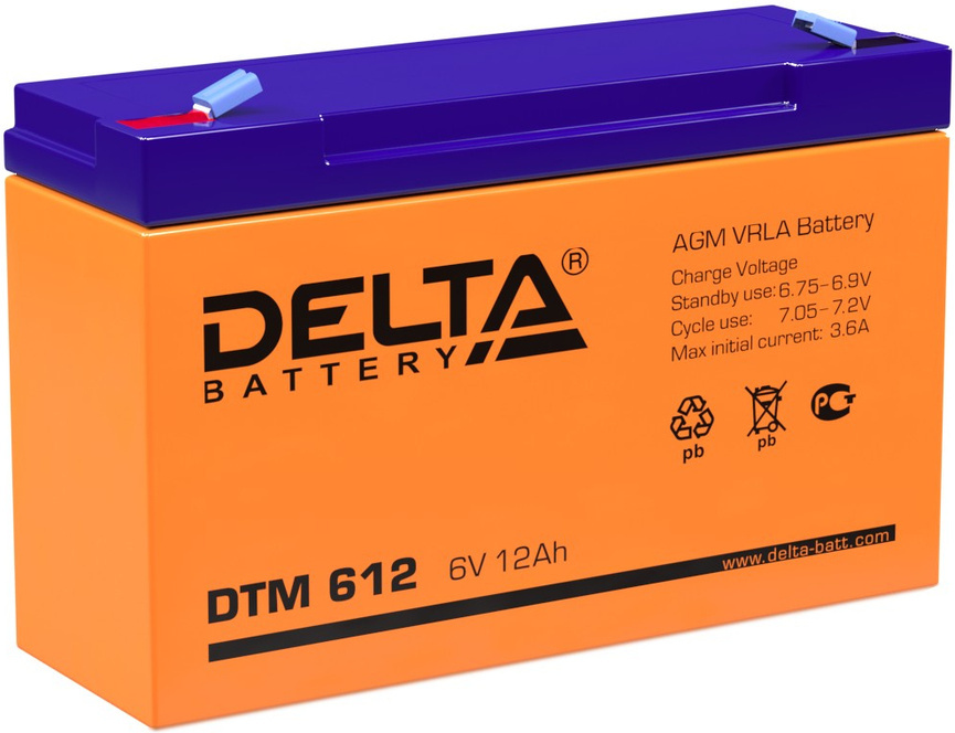 

Аккумуляторная батарея для ИБП Delta DTM 612