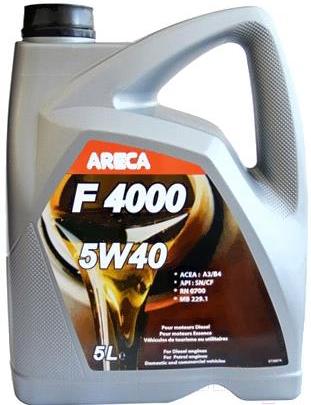 

Моторное масло Areca F4000 5W40 5л, F4000 5W40 5л