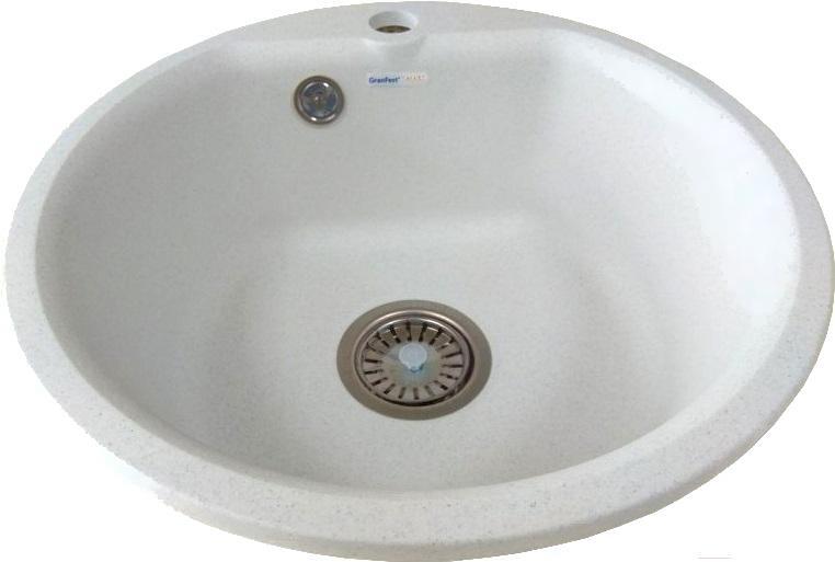 

Мойка кухонная GranFest Smart GF-SM435 (белый), Кухонная мойка GranFest Smart GF-SM435 белый