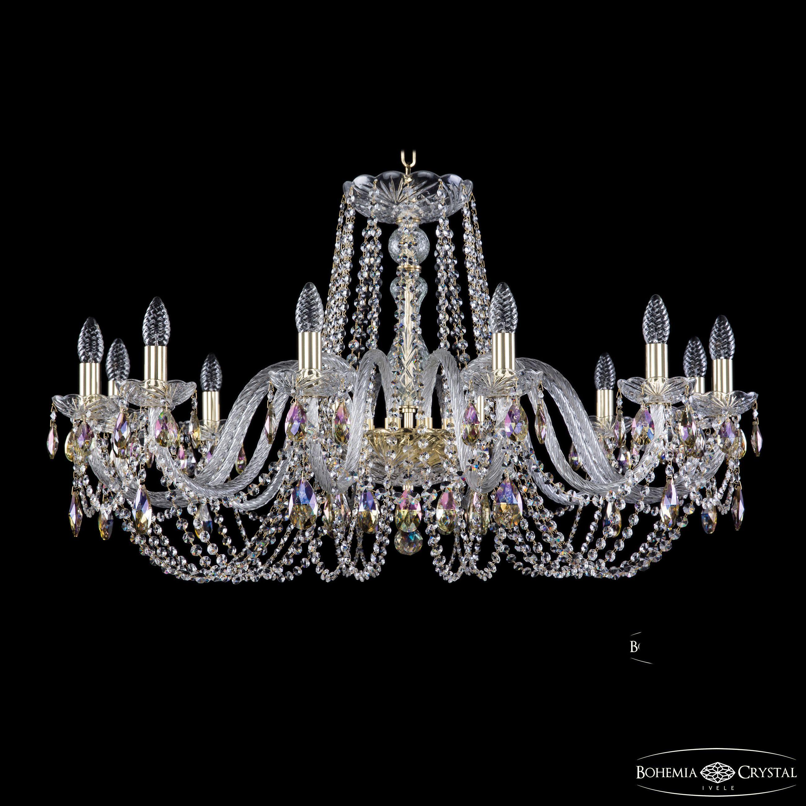 

Подвесная люстра Bohemia Ivele Crystal 1402/12/360 G K801