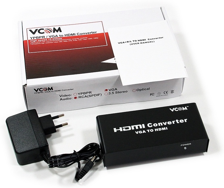 

Конвертер Vcom DD491 VGA to HDMI, Vcom DD491 VGA to HDMI