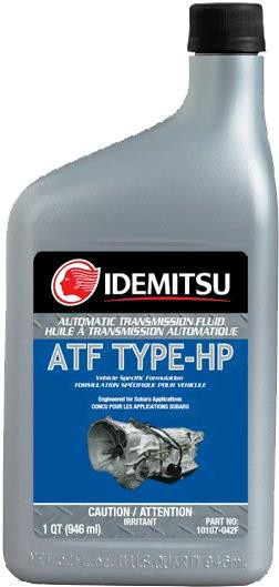 

Трансмиссионное масло Idemitsu ATF Type-HP / 10107042F (0.946л), Трансмиссионное масло Idemitsu ATF Type-HP 946мл 10107042F