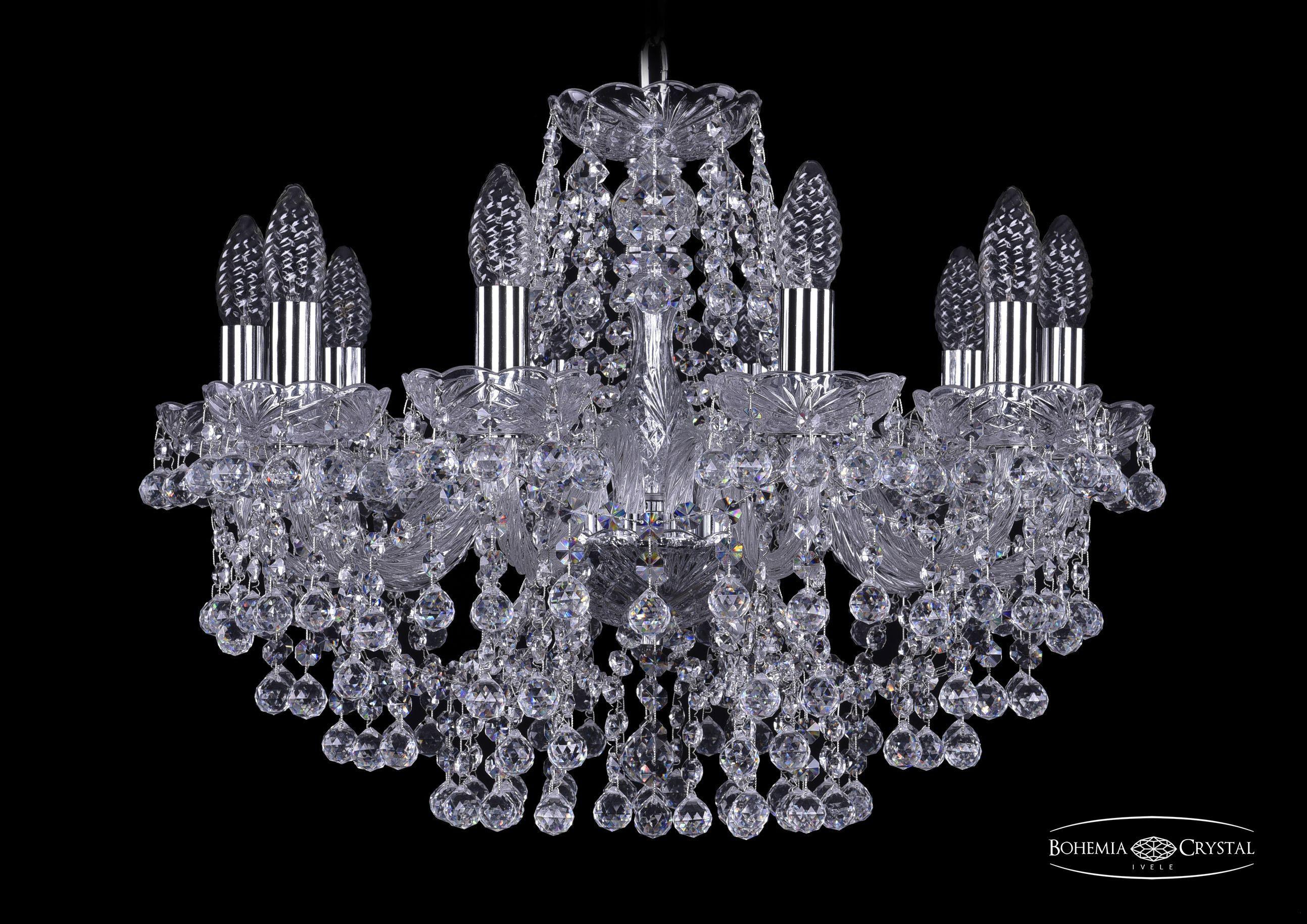 

Подвесная люстра Bohemia Ivele Crystal 1409/10/195/Ni