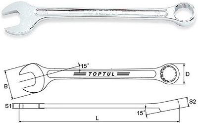 

Ключ комбинированный Toptul 26мм 15° [AAEX2626], Ключ комбинированный Toptul 26мм 15° AAEX2626