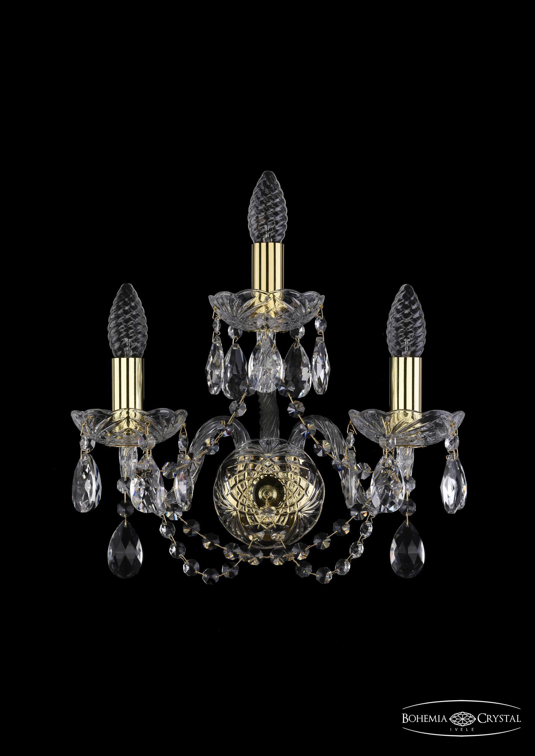 

Подвесная люстра Bohemia Ivele Crystal 1402B/2+1/141/G, Бра Bohemia Ivele Crystal 1402B/2+1/141/G