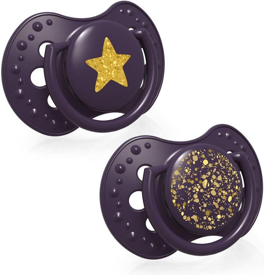

Набор пустышек Canpol LOVI Stardust 2 шт [22/892_violet], LOVI Stardust 2 шт