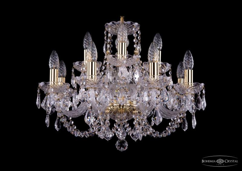 

Подвесная люстра Bohemia Ivele Crystal 1406/8+4/195/G/Leafs