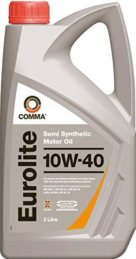 

Моторное масло Comma EUROLITE 10W40 2л (EUL2L)