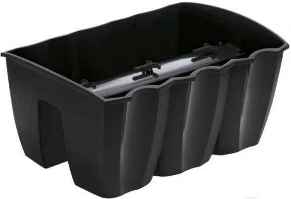 

Горшок Prosperplast Crown 400 антрацит [DCRO400-S433], Кашпо Prosperplast Flower pot Crown 400 DCRO400-S433 (графит)