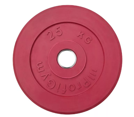 

Диск для штанги ProfiGym обрезиненный d 51 мм 25,0 кг красный, обрезиненный d 51 мм 25,0 кг