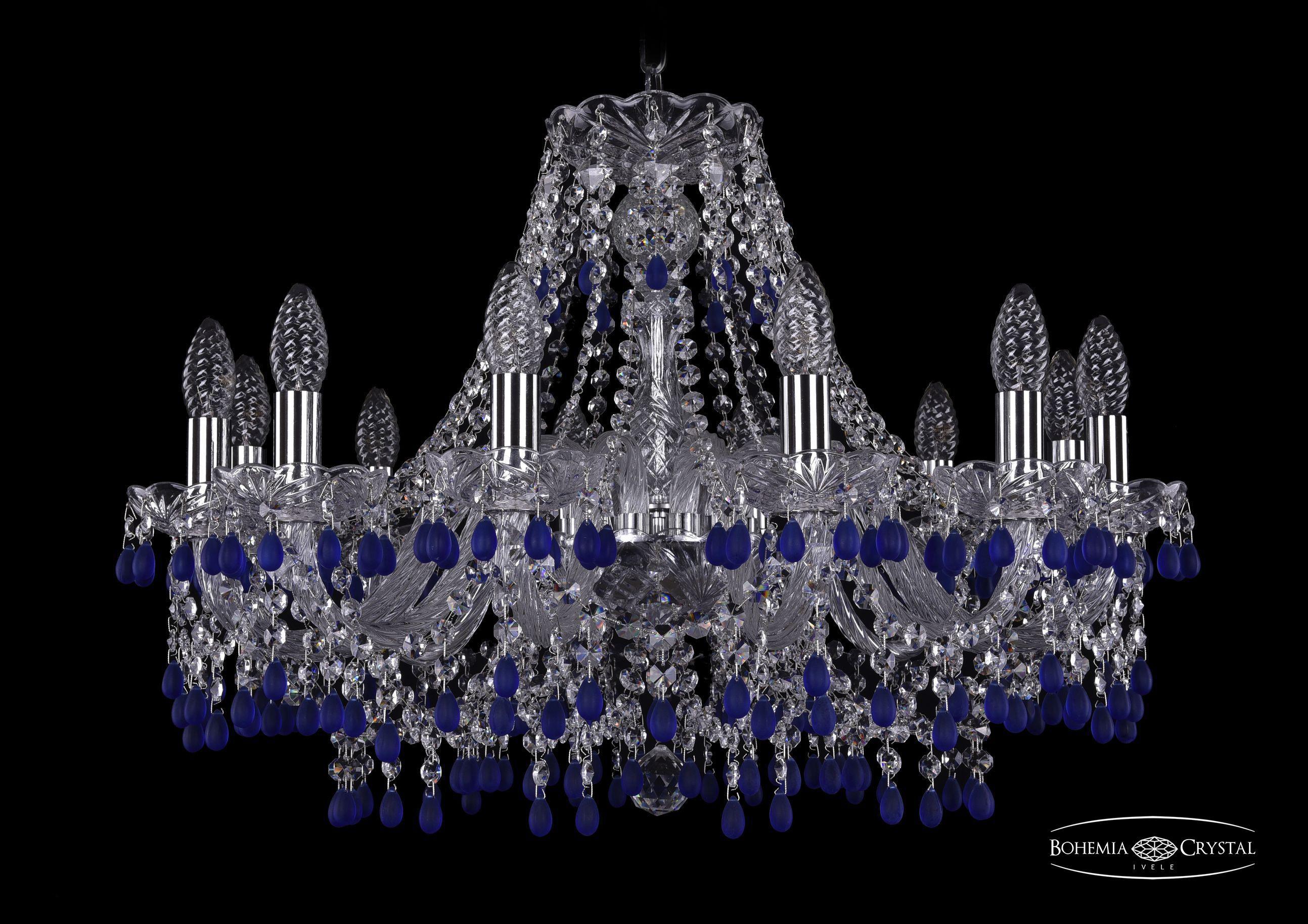 

Подвесная люстра Bohemia Ivele Crystal 1410/12/240/Ni/V3001