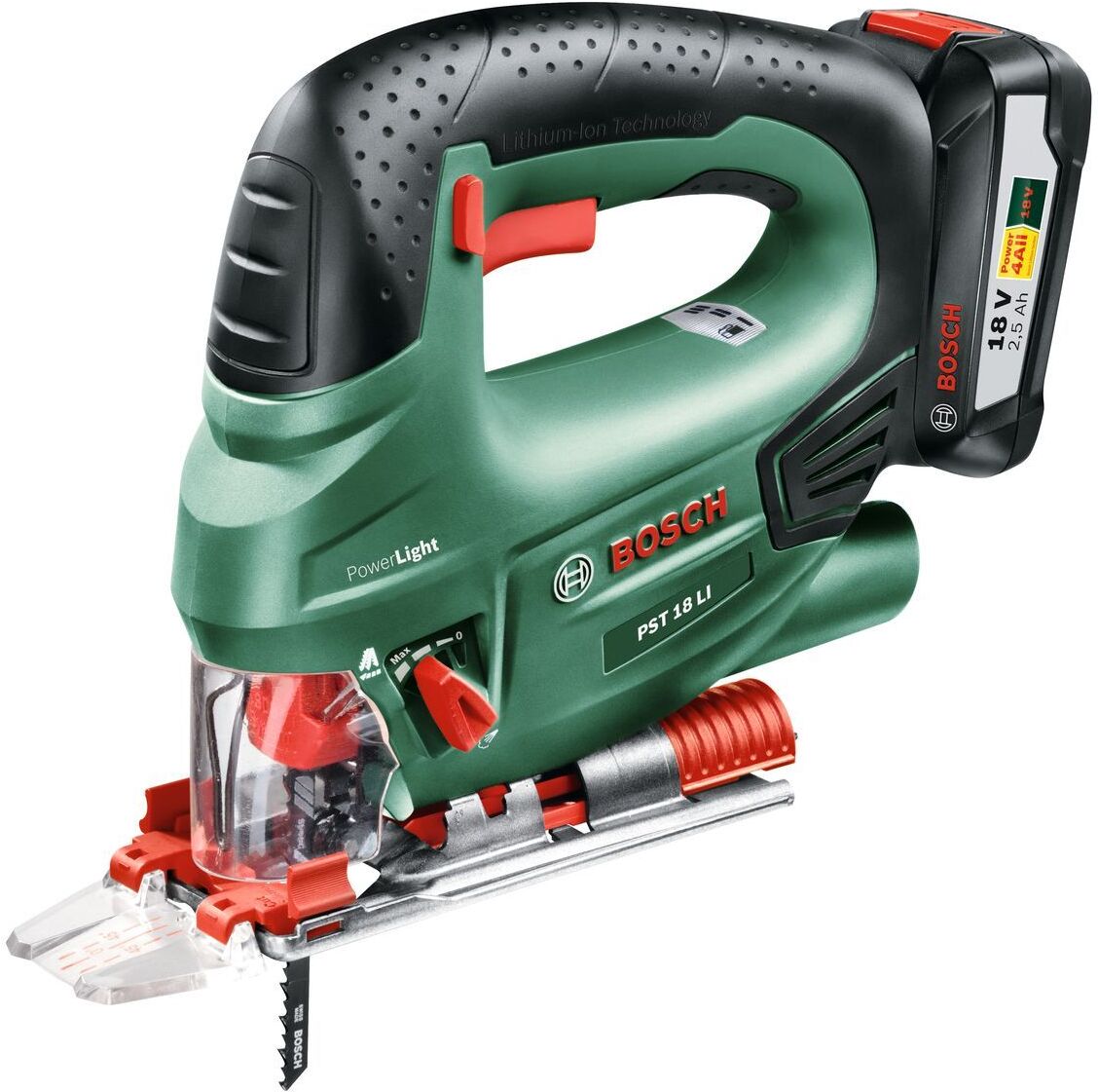 

Электролобзик Bosch PST 18 LI Set (0.603.011.023), Электролобзик Bosch PST 18 LI Set 0.603.011.023
