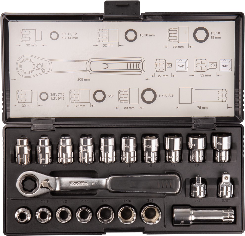 

Набор головок и бит Makita B-65604 21 шт