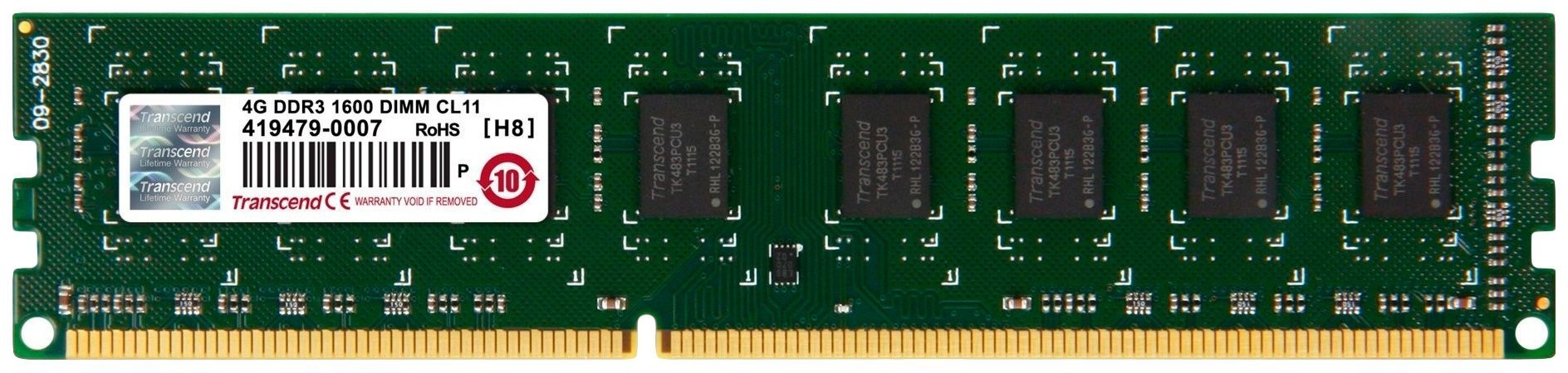 

Оперативная память Transcend Jetram JM1600KLH-4G, 4Gb DDR-III 1600MHz