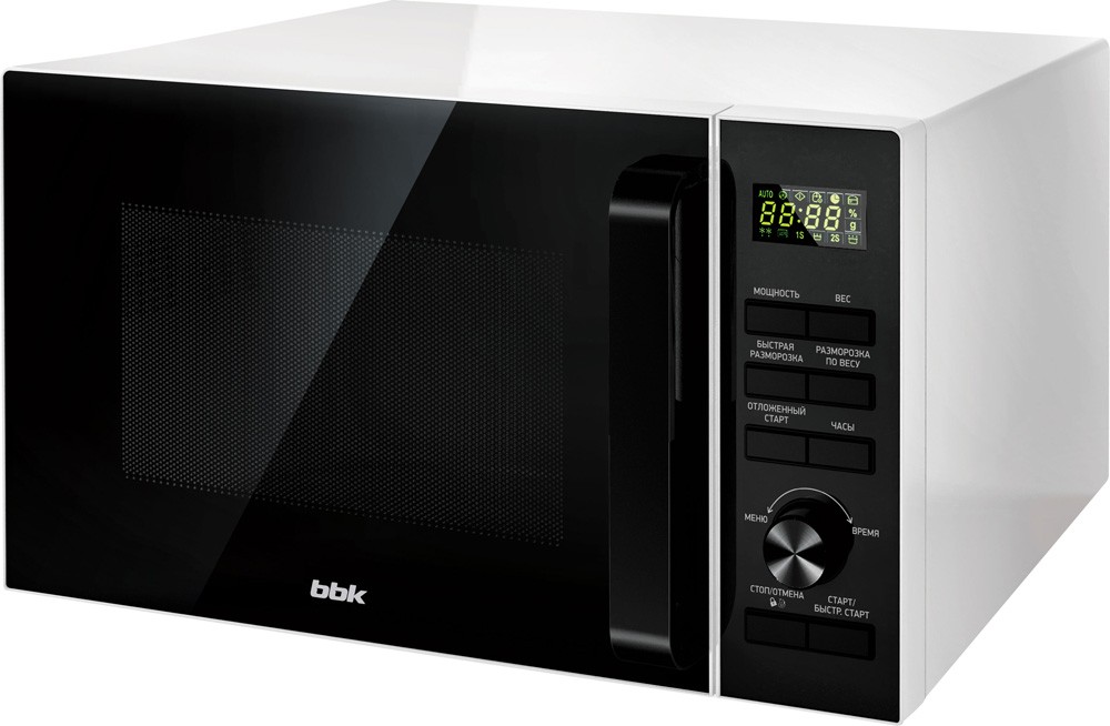 

Микроволновая печь BBK 25MWS-970T/WB белый/черный, Микроволновая печь BBK 25MWS-970T/WB