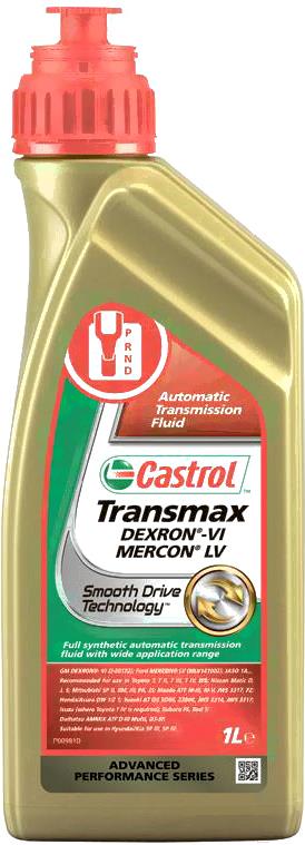 

Трансмиссионное масло Castrol Transmax Dexron-VI Mercon LV 1л [156CAA], Transmax Dexron-VI Mercon LV 1л