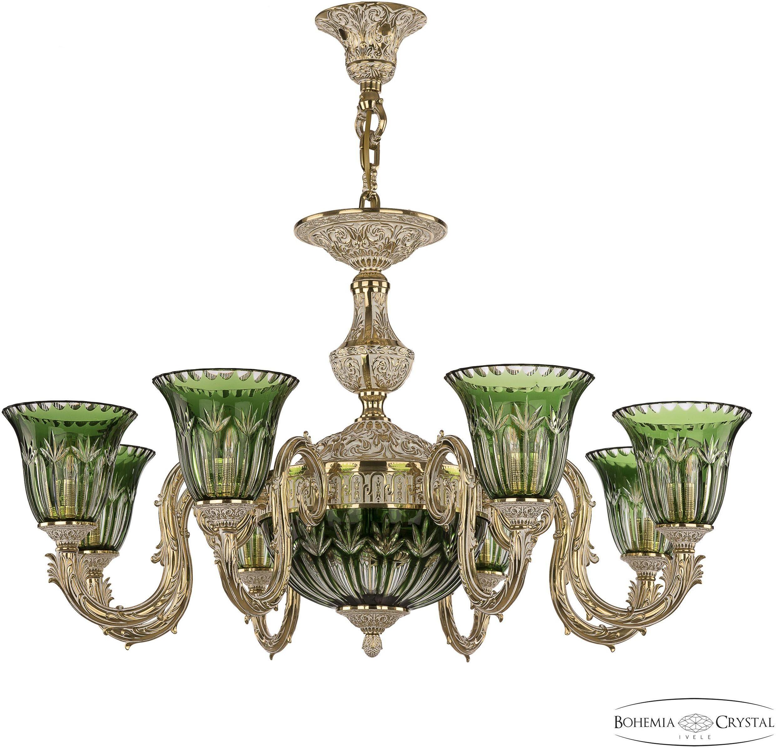 

Подвесная люстра Bohemia Ivele Crystal 71203P/8/210 GW P2 U Clear-Green/H-1I