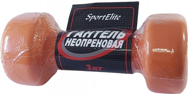 

Гантель Sport Elite ES-0393 неопреновая 3кг оранжевый, ES-0393 неопреновая 3кг