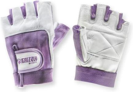 

Перчатки для фитнеса Grizzly Leather Padded Weight Training Gloves XS белый/фиолетовый [GF\8758-75\LR-XS-00], Leather Padded Weight Training Gloves XS